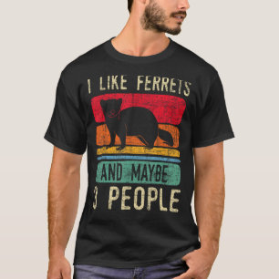 Ik hou van fretten - Ferret Lover Pet Owner Zoo An T-shirt