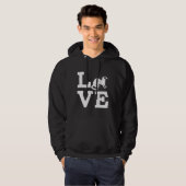 Ik hou van fretten hoodie (Voorkant volledig)