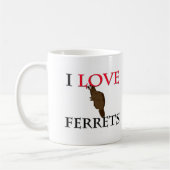 Ik hou van fretten koffiemok (Links)