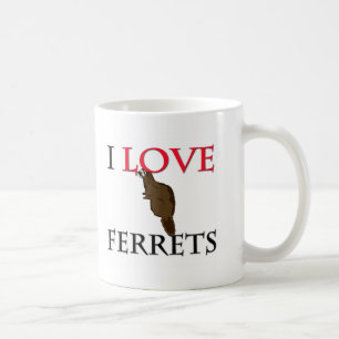 Ik hou van fretten koffiemok