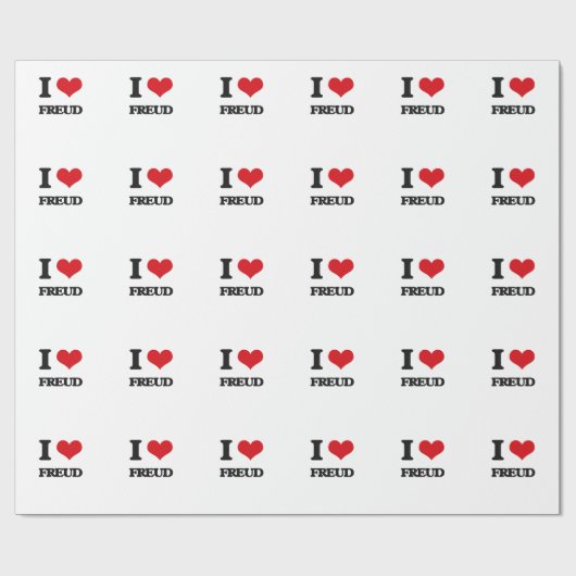 Ik hou van Freud Cadeaupapier (Vlak)