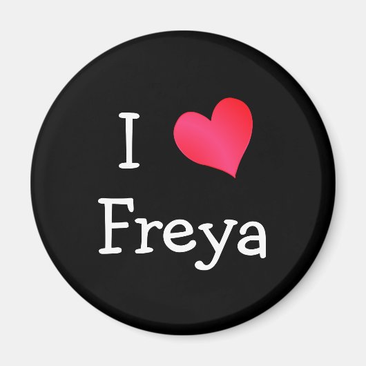 Ik hou van Freya Magneet (Voorkant)