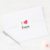 Ik hou van Freya Ronde Sticker (Envelop)