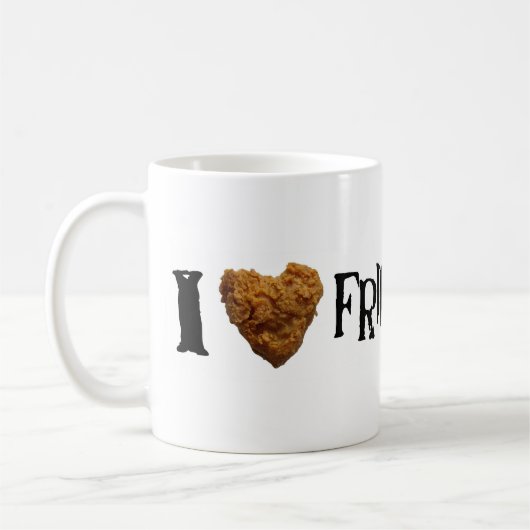 Ik hou van Fried Chicken Coffee Mok (Links)