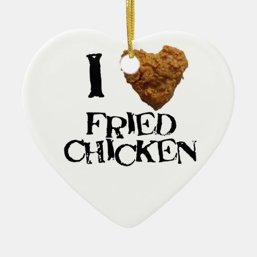 Ik hou van Fried Chicken Ornament (Voorkant)