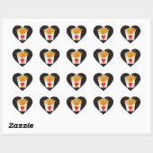 Ik hou van friet hart sticker (Vel)