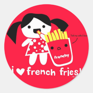 IK HOU VAN FRIET STICKER