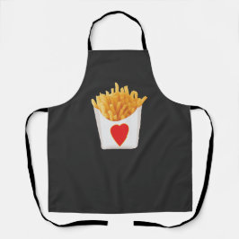 Ik hou van frietjes schort