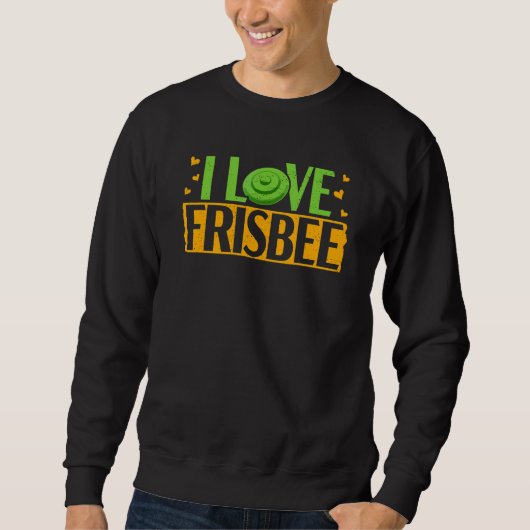 Ik Hou Van Frisbee Disc Golf Speler Disc Golfer Ha Trui (Voorkant)