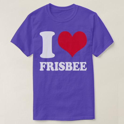 Ik hou van Frisbee Disk Golf1 T-shirt (Design voorkant)