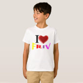 Ik hou van Friv T-shirt (Voorkant volledig)