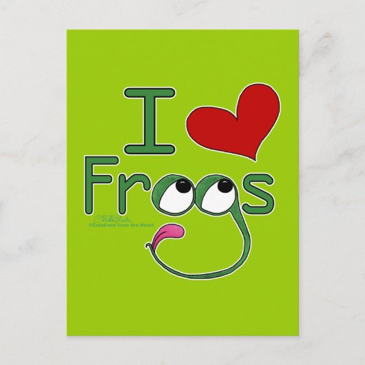 Ik hou van FROGS Briefkaart (Voorkant)