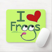 Ik hou van FROGS Muismat (Met muis)