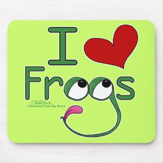 Ik hou van FROGS Muismat (Voorkant)