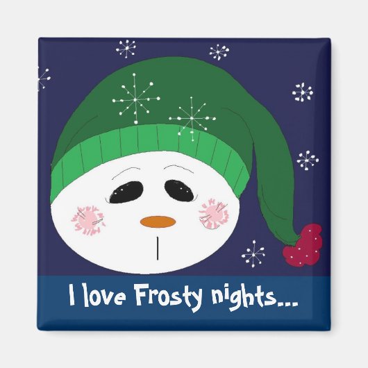 Ik hou van Frosty Nights Magneet (Voorkant)