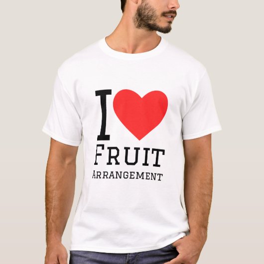 Ik hou van fruit arrangement t-shirt (Voorkant)