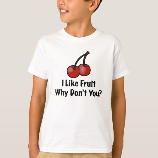 Ik hou van fruit t-shirt (Voorkant)