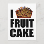 Ik hou van fruitcake feestdagenkaart (Voorkant)
