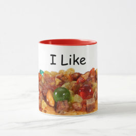 Ik hou van fruitcake koffie bekentenissen mok