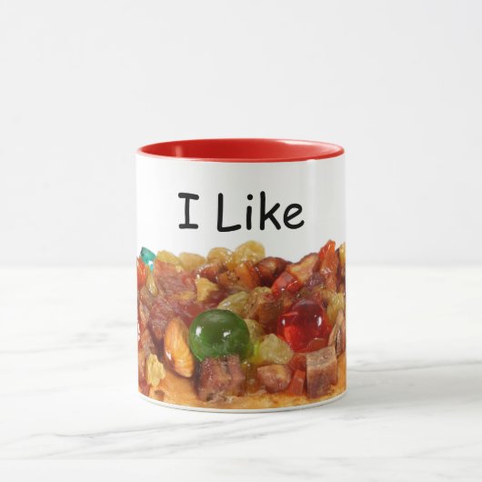 Ik hou van fruitcake koffie bekentenissen mok (Midden)