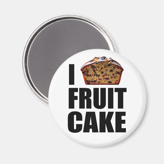 Ik hou van fruitcake magneet (Voorkant / Achterkant)