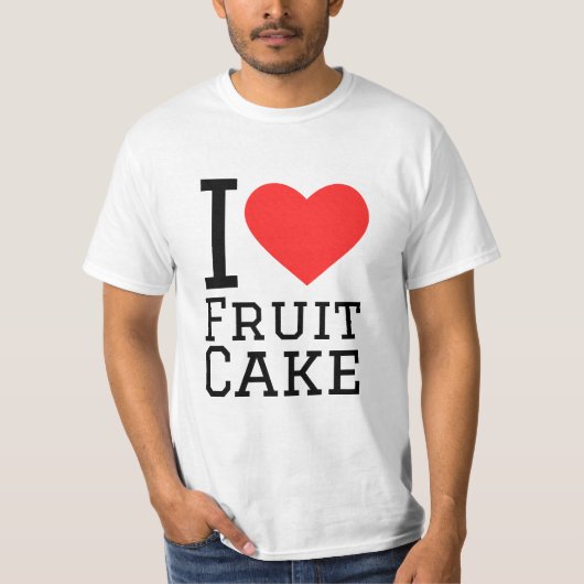 Ik hou van fruitcake t-shirt (Voorkant)