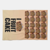 Ik hou van fruitcake theedoek (Horizontaal)