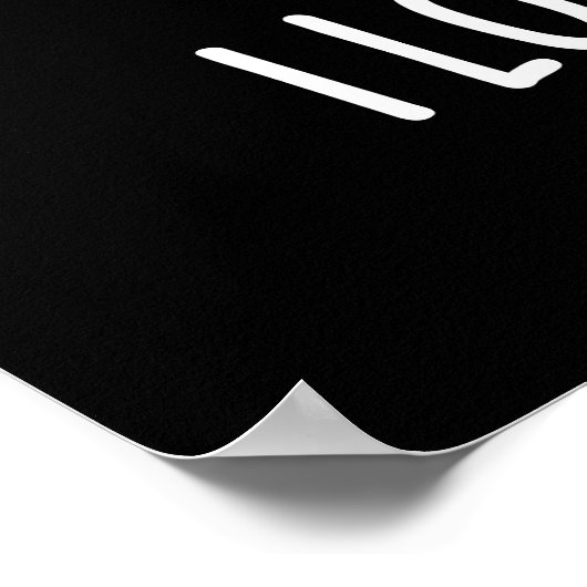 Ik hou van Fry-Days Funny French Fries Pun Dark BG Poster (Hoek)