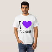 Ik hou van fuchsia t-shirt (Voorkant volledig)