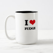 Ik hou van Fudge Tweekleurige Koffiemok (Links)