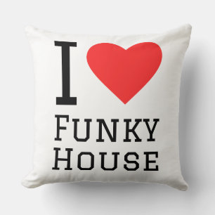 Ik hou van funky house kussen