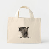 IK HOU VAN FUR ALIVE MINI TOTE BAG (Voorkant)