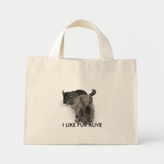 IK HOU VAN FUR ALIVE MINI TOTE BAG