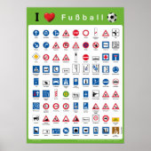Ik hou van Fußball Poster (Voorkant)