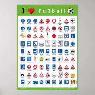 Ik hou van Fußball Poster