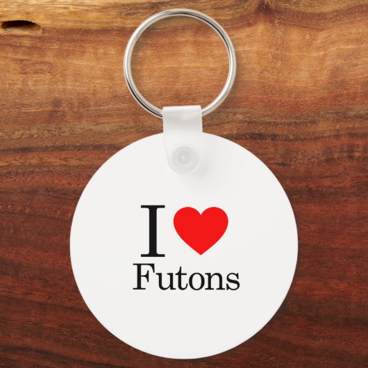 Ik hou van Futons Sleutelhanger (Voorkant)