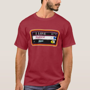 Ik hou van fysieke media verzamelen hobby plezier t-shirt
