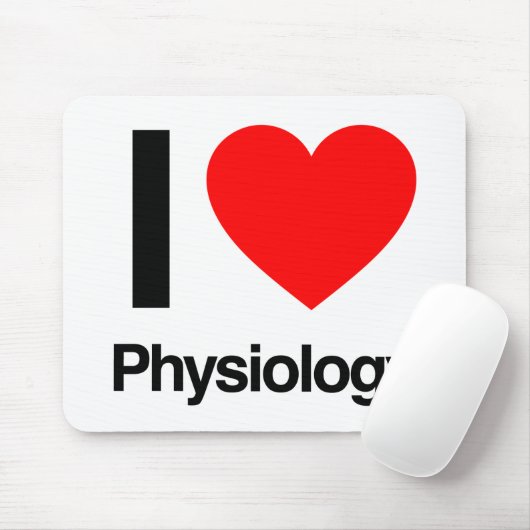 ik hou van fysiologie muismat (Met muis)