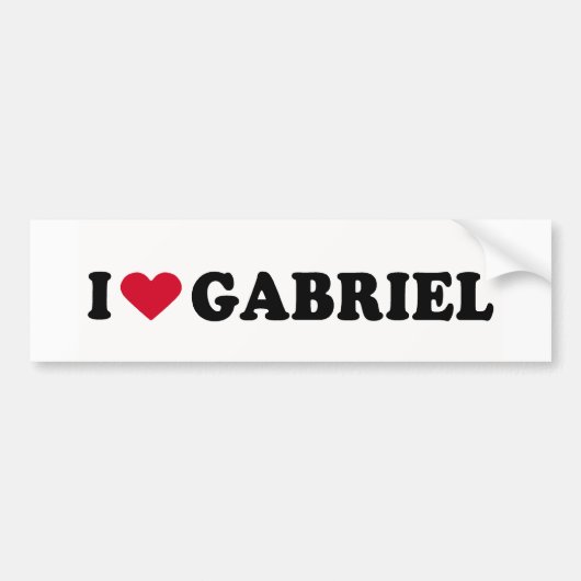 IK HOU VAN GABRIEL BUMPERSTICKER (Voorkant)