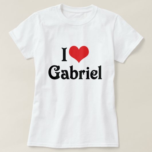 Ik hou van Gabriel T-shirt (Design voorkant)