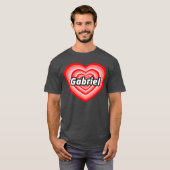Ik hou van Gabriel T-shirt (Voorkant volledig)