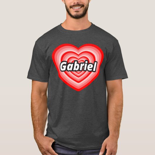 Ik hou van Gabriel T-shirt (Voorkant)