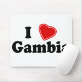 Ik hou van Gambia Muismat (Met muis)