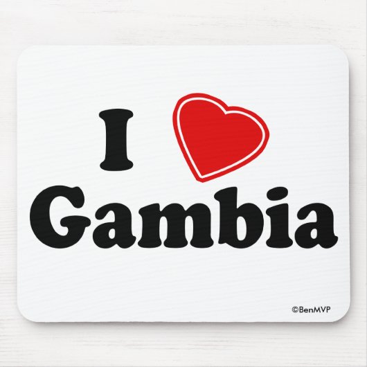 Ik hou van Gambia Muismat (Voorkant)