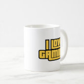 Ik hou van gamen koffiemok (Voorkant rechts)