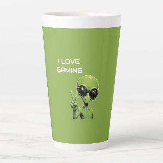 Ik hou van gamen latte mok (Voorkant)