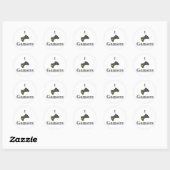 Ik hou van gamers ronde sticker (Vel)