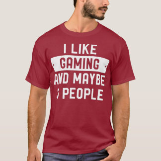 Ik hou van games en misschien 3 mensen t-shirt