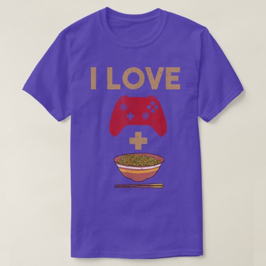 Ik hou van games en ramen t-shirt (Design voorkant)