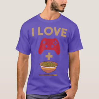 Ik hou van games en ramen t-shirt